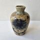 Vase with floral motif in enamelled ceramic - signed Suzanne Dauliach