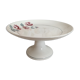 Compotier on pedestal, cake display in Terre de Fer Saint-Amand decoration old gray roses