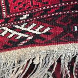 Vintage Bukhara 102 X 130 afghan turkmen carpet