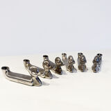 Set of 6 duck knife holders