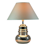 Vintage eglomisé glass lamp, 1970