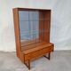 Vtg mid century teak turnidge wall shelving unit room divide Danish design
