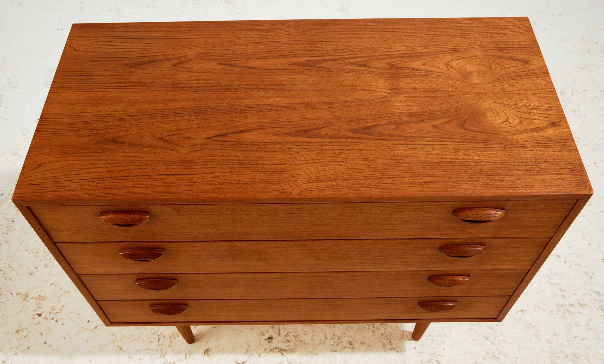 Four-drawer chest of drawers by Kai Kristiansen for Feldballes Møbler