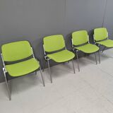 Vintage Dsc 106 Side Chairs By Giancarlo Piretti For Castelli, Set Of 4