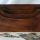 Vintage mail holder in cherry wood