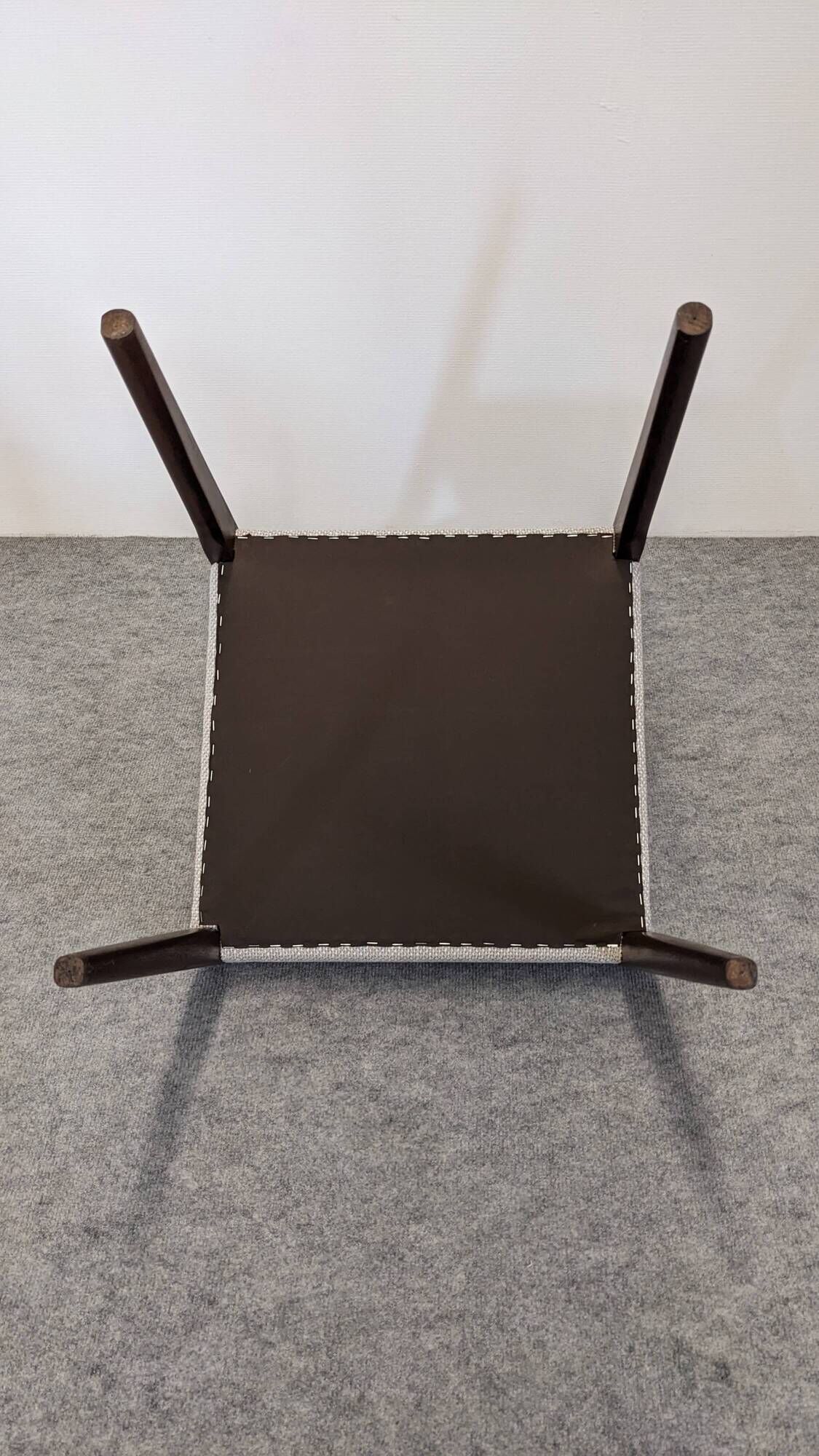 Set of 6 Scandinavian style teak chairs, France circa 1970.