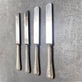 4 couteaux anciens gravés Christofle