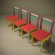Ensemble de salle à manger Dry Series par Massimo Morozzi pour Giorgetti Matrix, années 1980