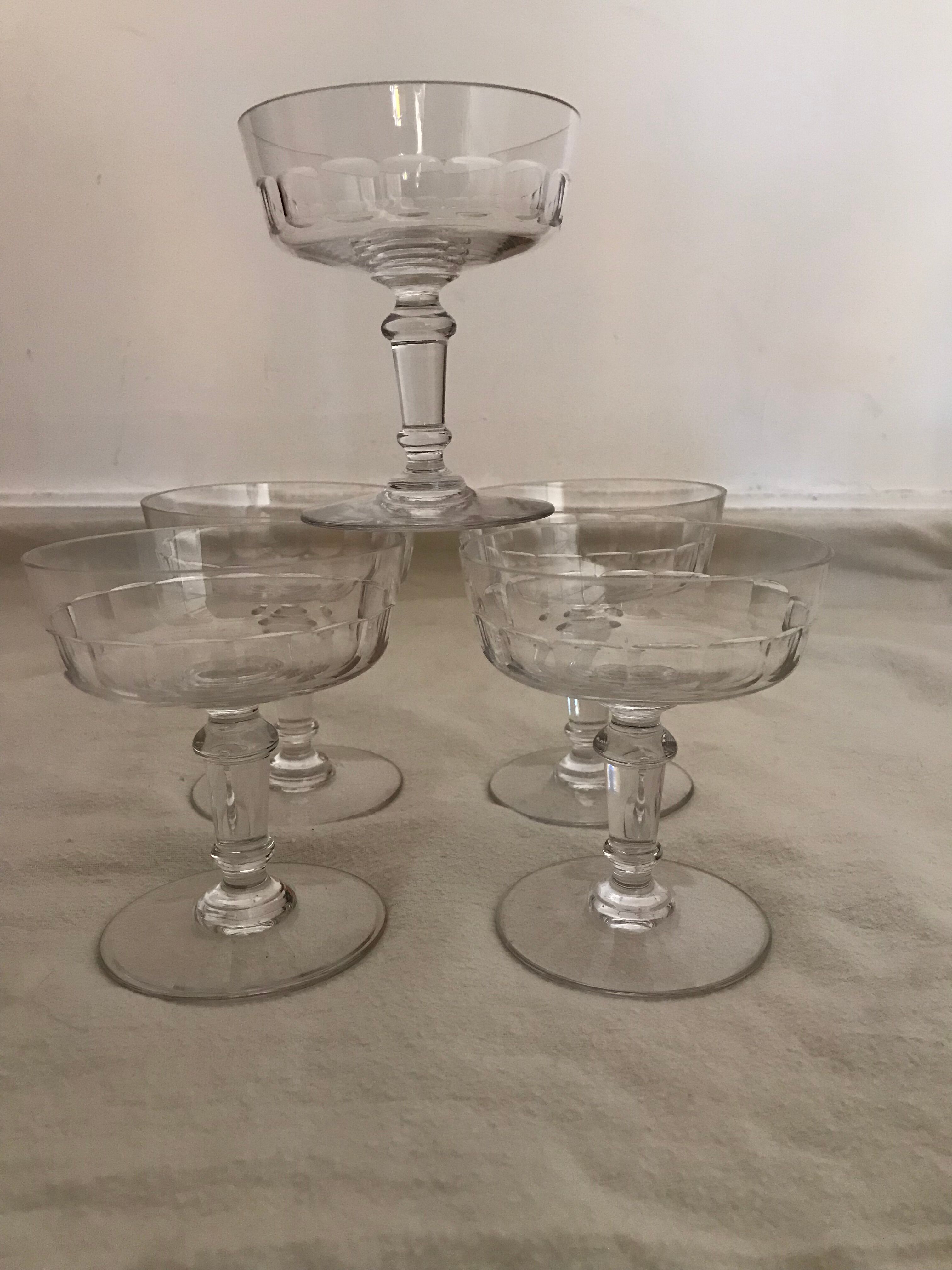 5 cups baccarat crystal