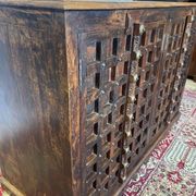 Brutalist sideboard in solid rosewood