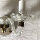 2-light murano glass and mirror wall light
