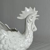 White ceramic egg basket