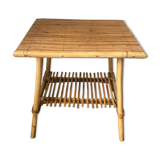 Small table, bedside table, end of sofa, rattan