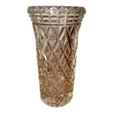Vase en verre taillé 1970
