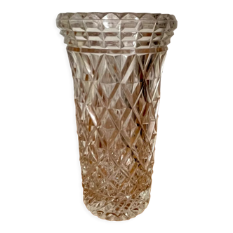 Vase en verre taillé 1970