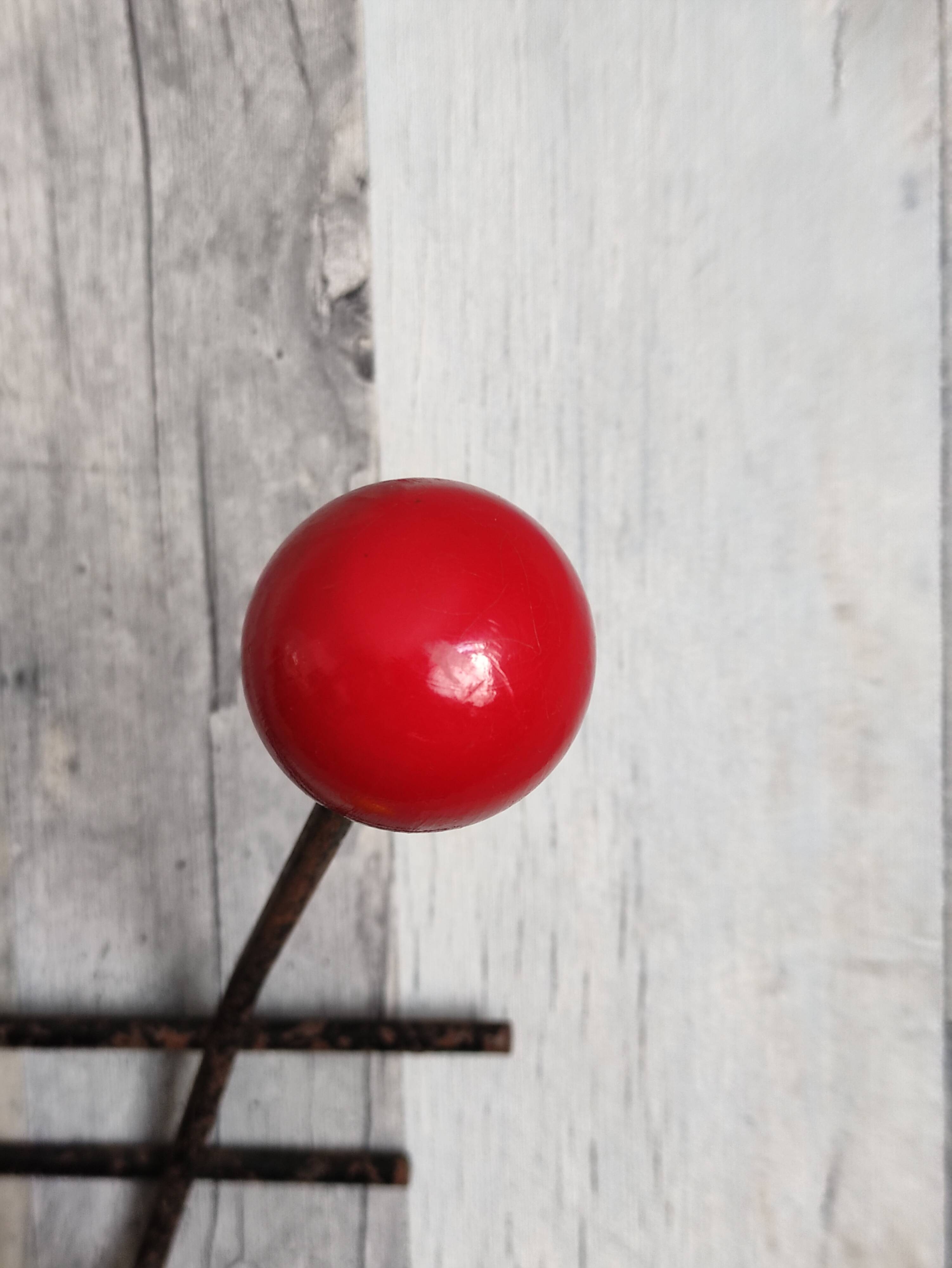Vintage ball coat rack / colorful hook