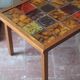 1960s geometric tiled brutalist coffee table by Jean Gregorieff