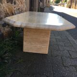 Coffee table in travertine