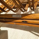 Audoux-Minnet rattan armchair 1950