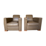 Pair of Hugues Chevalier armchairs