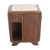 Bedside art deco pink marble