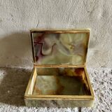 Ashtray, onyx box from the 1960s, vintage Italy.