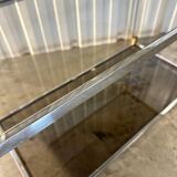 Mid-century shelf in Plexiglas and chrome