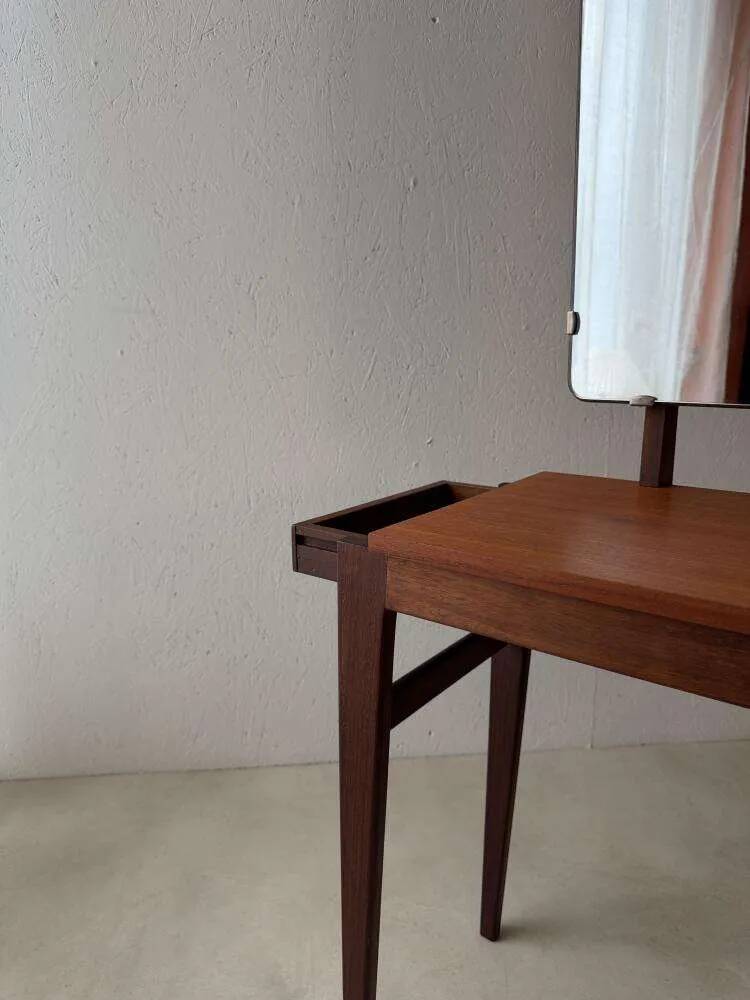 Vintage mahogany teak dressing table 1960s
