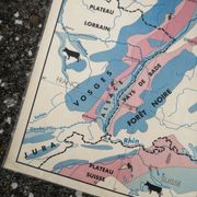 Old MDI map Germany Agricultural and vintage population