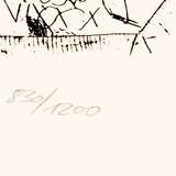 Pablo Picasso, lithographie originale, Suite Vollard, 1973: La tête de Rempirmadt