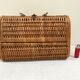Wicker rattan basket from the 70s