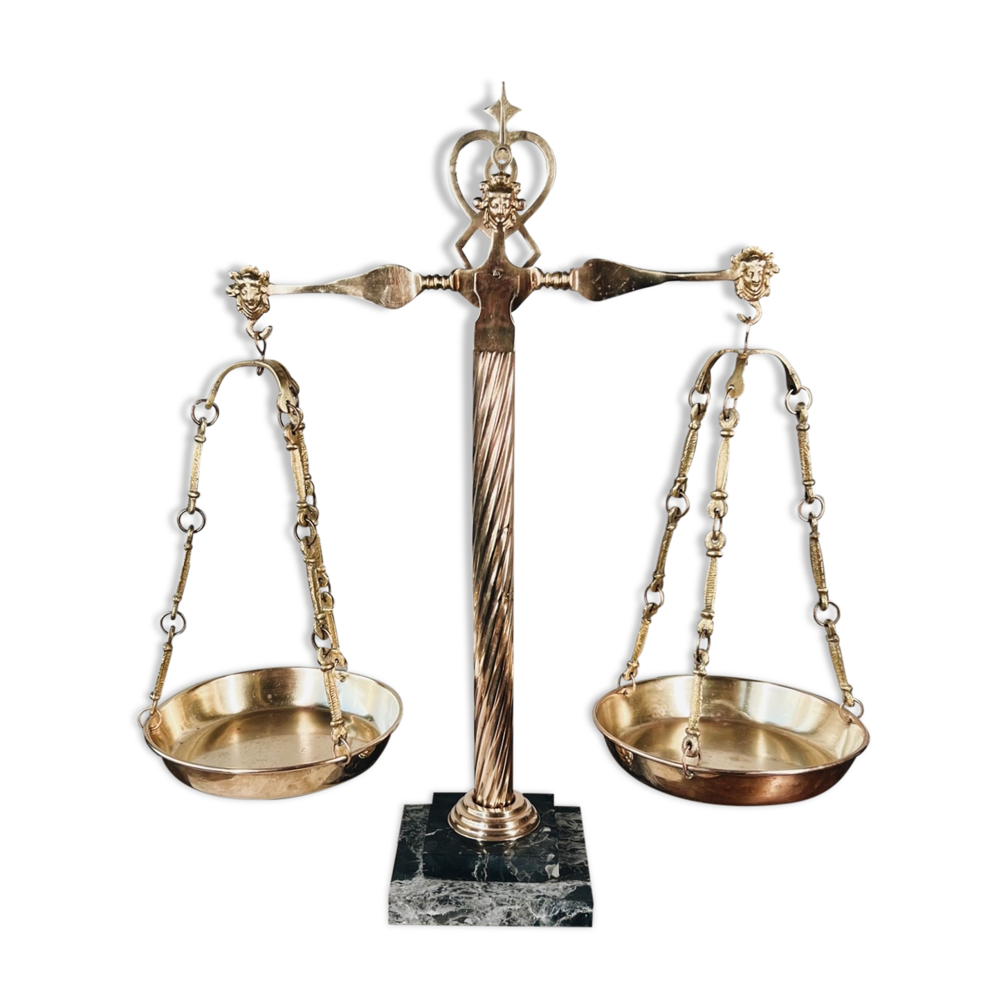 Empire style apothecary scale