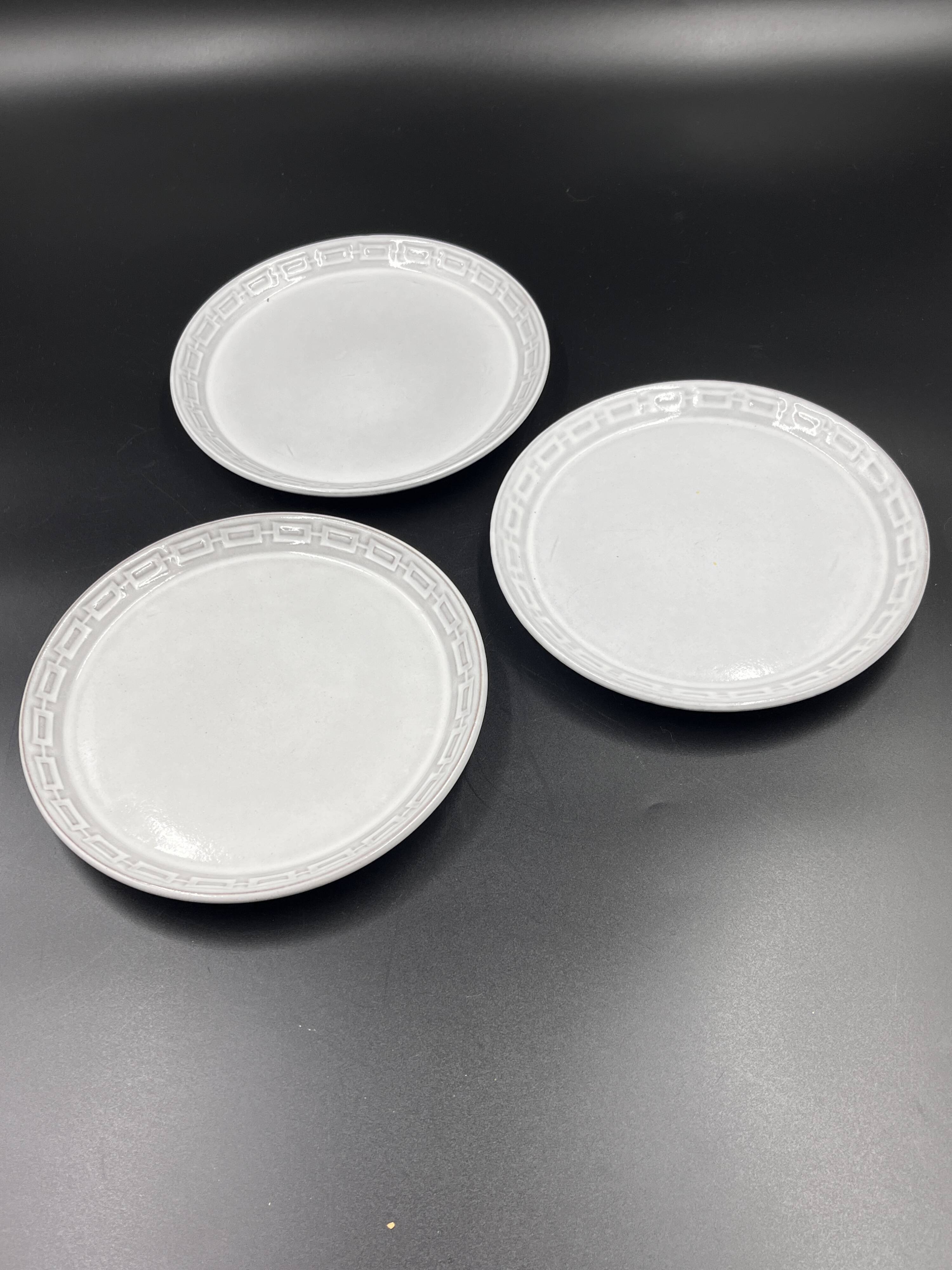 Lot de 3 assiettes à dessert Céramano par Karl Leutner