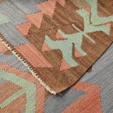 5x10 Geometric 58s Antique Kilim Rug, 168x313Cm