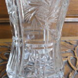 Vase Art Déco en cristal taillé
