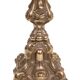 Stunning pair of Rococo Brass table lamps Italy 1920s