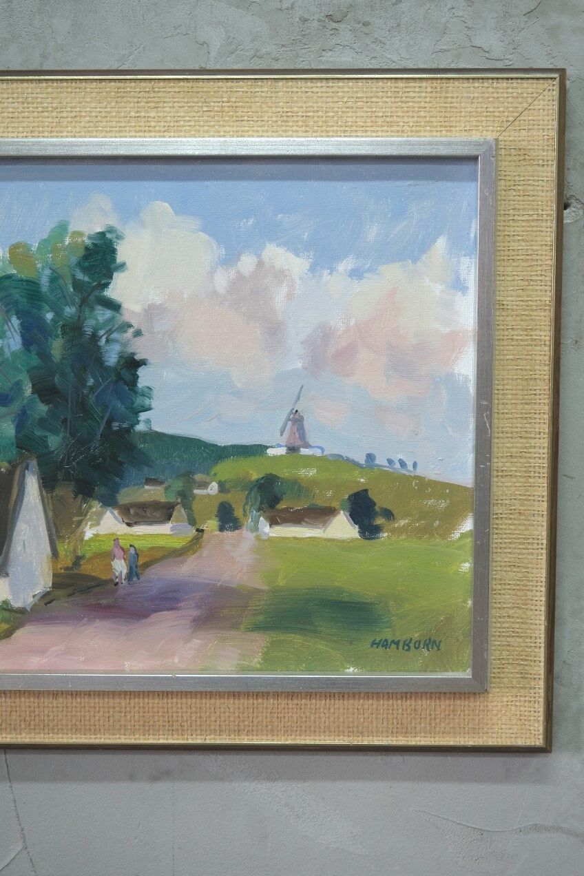 Axel Hamborn (1892-1971) Swedish modern landscape, 1960s, oil on canvas, framed