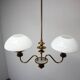 Mid-Century Brass Chandelier from Jablonec Glassworks, 1970s, Czechoslovak