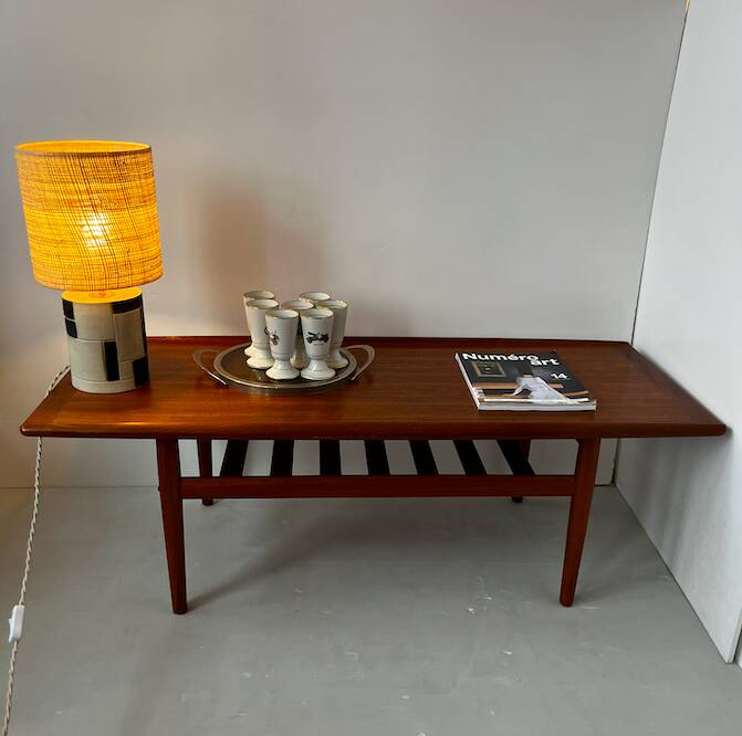 Danish teak coffee table by Grete Jalk