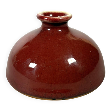 Petit vase en porcelaine rouge "Sang de bœuf" - Chine  XIXème siecle