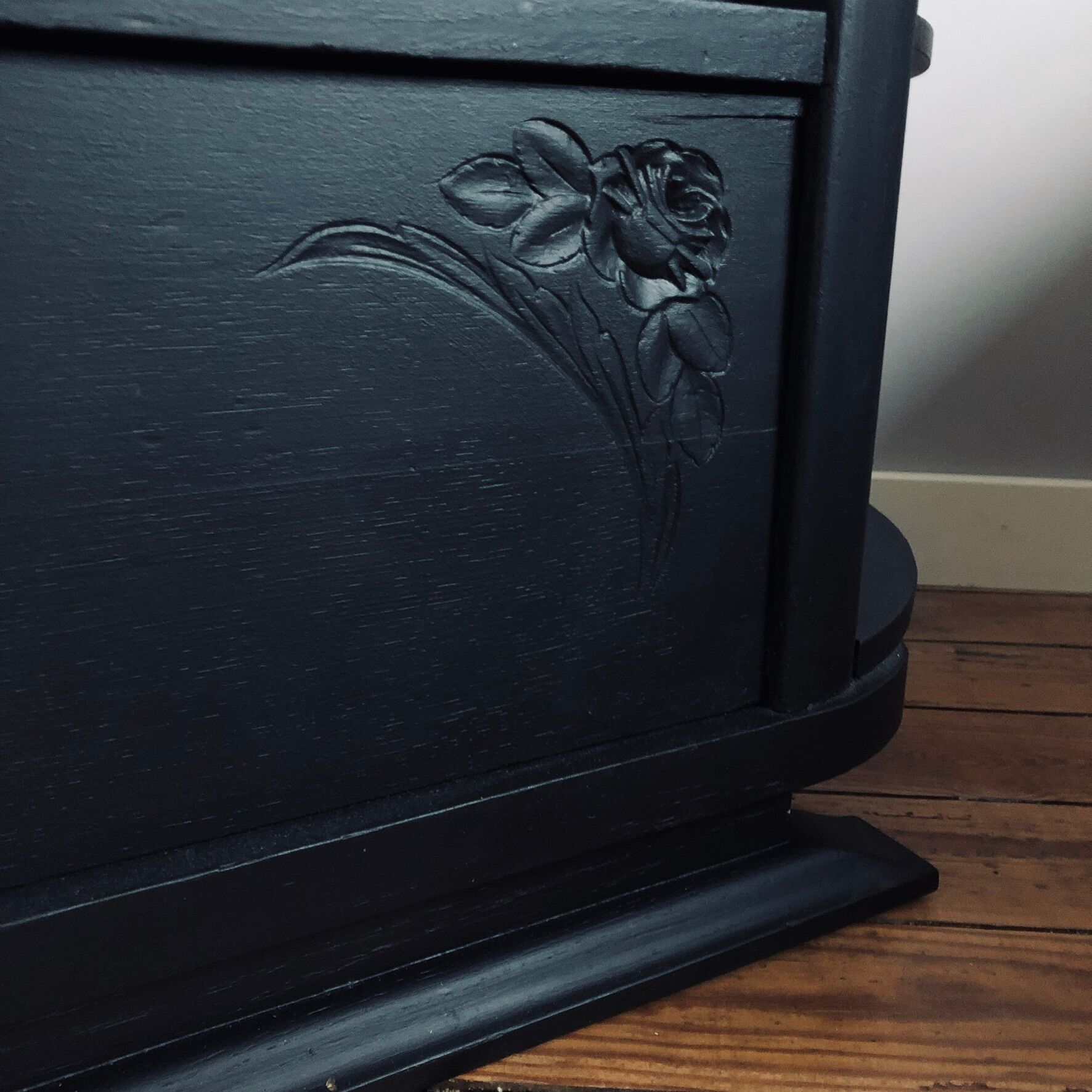 Black Art Deco Bedside