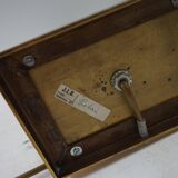 Paire de lampes de table JLB Hollywood Regency en laque noire et laiton doré, 1970s