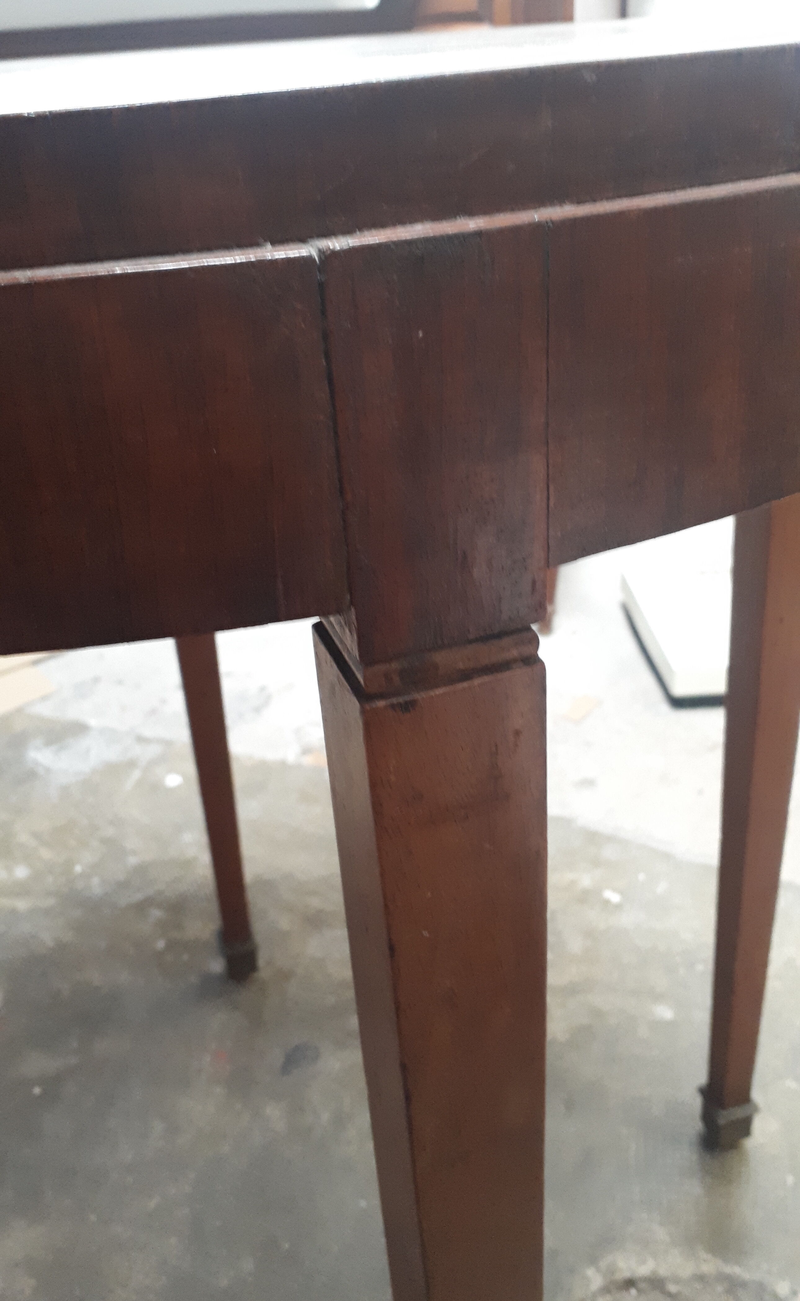 1930 art deco wood marquee pedestal table