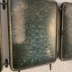Vintage mirror 1930 triptych beveled barber crystal - 28 x 58 cm