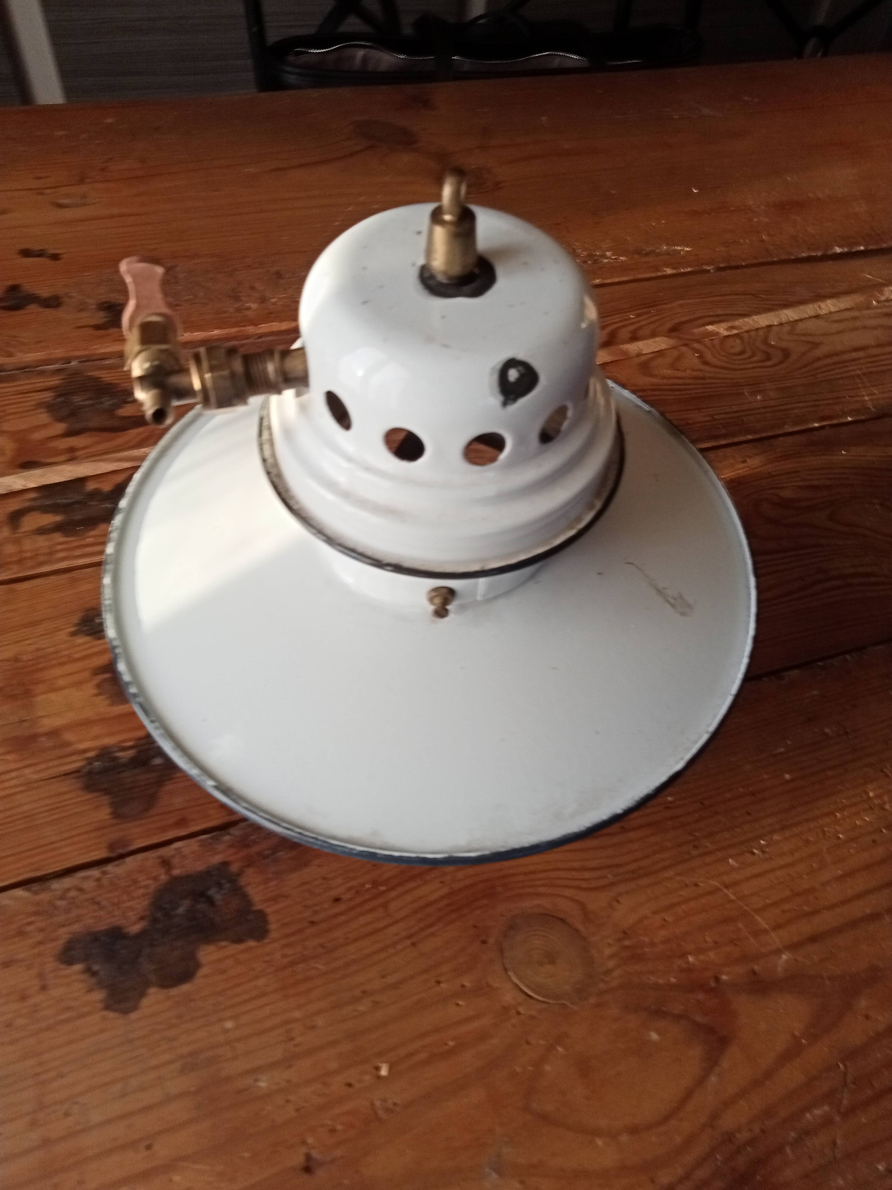 Old gas ceiling light
