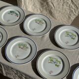 Set of 12 cheese plates France Chavroux 1990s D 21.5