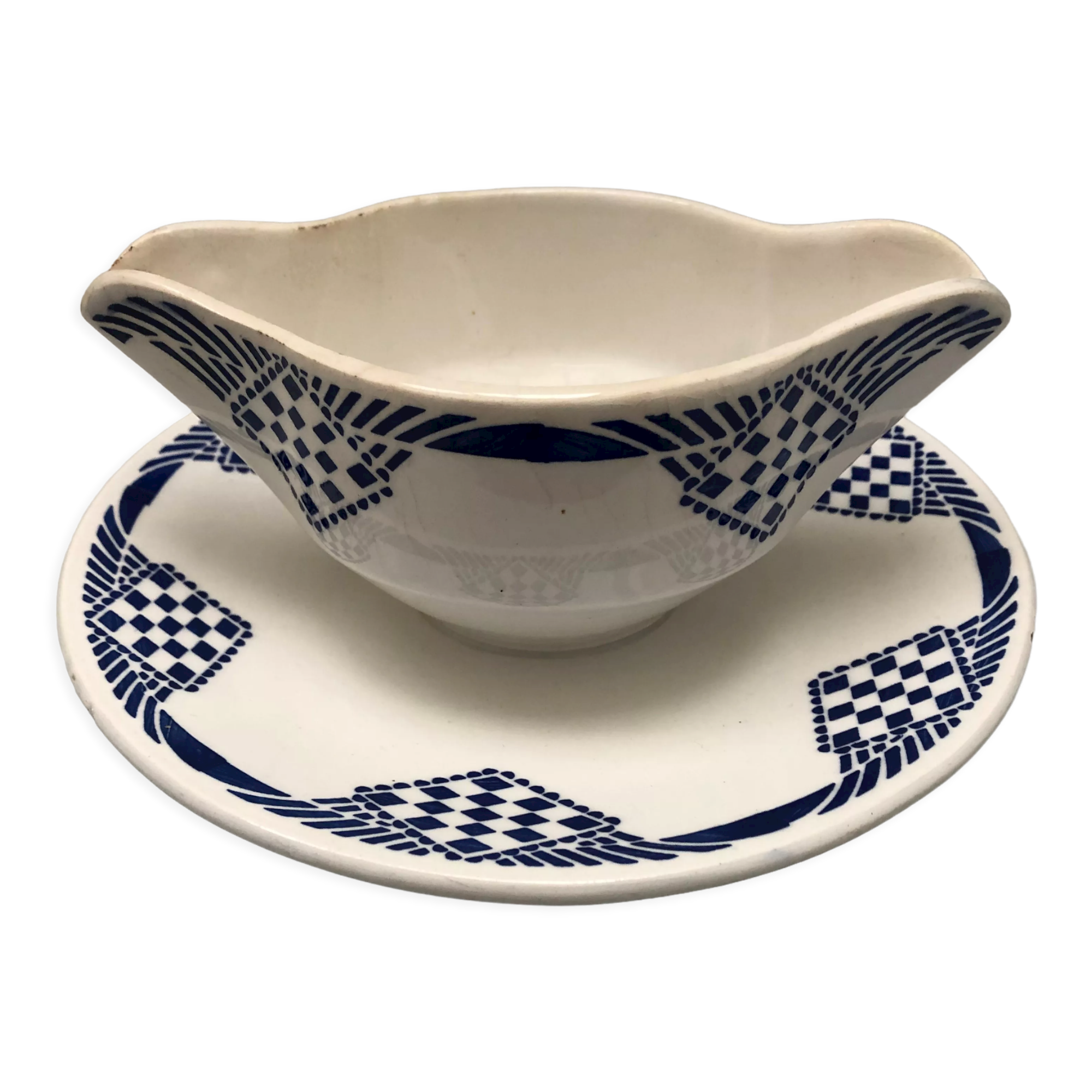 Saucière signed Moulin des Loups Hamage Orchies Nord France model Pantin