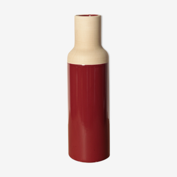 Vase brut milk burgundy