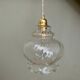 Vintage glass globe pendant lamp