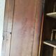 Louis XV style wardrobe entirely pegged wood with 2 cherry wood doors.